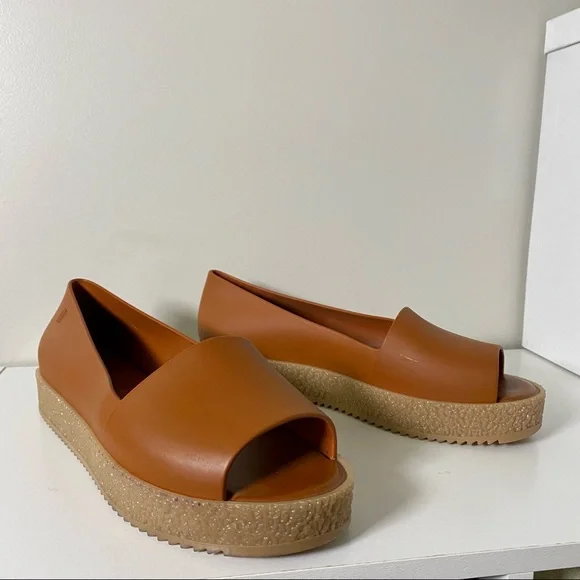 Melissa Shoes Melissa Puzzle Ad Platform Flatform Flats Brown